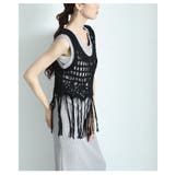 重ね着をアップデートするかぎ編みレースニットベスト レディース ファッション | Sawa a la mode | 詳細画像15