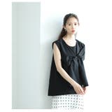 大胆リボンで惹き付けるノースリーブトップス レディース ファッション | Sawa a la mode | 詳細画像8