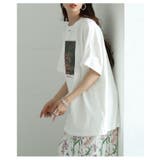 レトロな絵画が魅了するパネルプリントビッグTシャツ レディース ファッション | Sawa a la mode | 詳細画像7