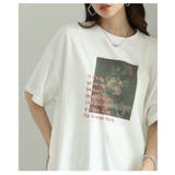 レトロな絵画が魅了するパネルプリントビッグTシャツ レディース ファッション | Sawa a la mode | 詳細画像9