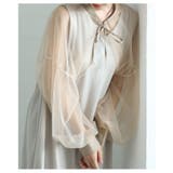 エアリーな華やかさを纏うボリューム袖シフォンボレロ レディース ファッション | Sawa a la mode | 詳細画像7