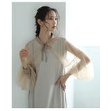 エアリーな華やかさを纏うボリューム袖シフォンボレロ レディース ファッション | Sawa a la mode | 詳細画像8