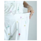 爽やかな甘さ引き立つ花柄セミワイドストレートパンツ レディース ファッション | Sawa a la mode | 詳細画像6