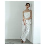 爽やかな甘さ引き立つ花柄セミワイドストレートパンツ レディース ファッション | Sawa a la mode | 詳細画像7