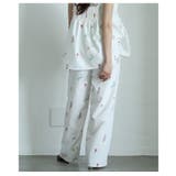 爽やかな甘さ引き立つ花柄セミワイドストレートパンツ レディース ファッション | Sawa a la mode | 詳細画像8