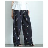 爽やかな甘さ引き立つ花柄セミワイドストレートパンツ レディース ファッション | Sawa a la mode | 詳細画像11