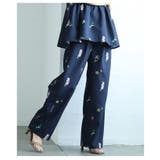 爽やかな甘さ引き立つ花柄セミワイドストレートパンツ レディース ファッション | Sawa a la mode | 詳細画像17