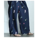 爽やかな甘さ引き立つ花柄セミワイドストレートパンツ レディース ファッション | Sawa a la mode | 詳細画像18