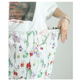 レトロな花が咲き乱れる花柄リブナロースカート レディース ファッション | Sawa a la mode | 詳細画像6