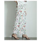 レトロな花が咲き乱れる花柄リブナロースカート レディース ファッション | Sawa a la mode | 詳細画像7
