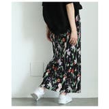 レトロな花が咲き乱れる花柄リブナロースカート レディース ファッション | Sawa a la mode | 詳細画像13