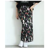 レトロな花が咲き乱れる花柄リブナロースカート レディース ファッション | Sawa a la mode | 詳細画像16