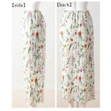 レトロな花が咲き乱れる花柄リブナロースカート レディース ファッション | Sawa a la mode | 詳細画像22