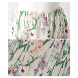 レトロな花が咲き乱れる花柄リブナロースカート レディース ファッション | Sawa a la mode | 詳細画像23