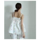 爽やかな甘さ引き立つ花柄ペプラムフレアキャミソール レディース ファッション | Sawa a la mode | 詳細画像4