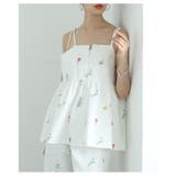 爽やかな甘さ引き立つ花柄ペプラムフレアキャミソール レディース ファッション | Sawa a la mode | 詳細画像7