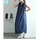 汗ばむ季節もひんやり心地な接触冷感ノースリーブワンピース レディース ファッション | Sawa a la mode | 詳細画像1