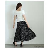 大人が穿きたくなる手書き風花柄プリーツワイドパンツ レディース ファッション | Sawa a la mode | 詳細画像16