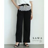 可憐な甘さが包み込むレース切替ロングパンツ レディース ファッション | Sawa a la mode | 詳細画像1