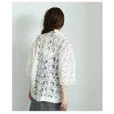ハンサムに華やぐ甘いレトロな花柄レーステーラードジャケット レディース | Sawa a la mode | 詳細画像19