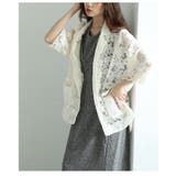 ハンサムに華やぐ甘いレトロな花柄レーステーラードジャケット レディース | Sawa a la mode | 詳細画像20