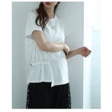 アシンメトリーな遊び心を愉しむドロストカットソー レディース ファッション | Sawa a la mode | 詳細画像20