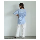 トレンドライクなレイヤードでサマ見えするベアトップ付きオーバーブラウス | Sawa a la mode | 詳細画像18