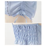 トレンドライクなレイヤードでサマ見えするベアトップ付きオーバーブラウス | Sawa a la mode | 詳細画像23