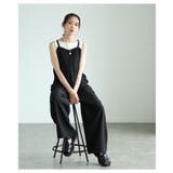 甘辛なスタイリッシュを纏うサロペットワイドパンツ レディース ファッション | Sawa a la mode | 詳細画像5