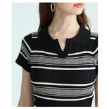 1枚でスタイリングが決まるボーダーカラーサマーニットワンピース レディース | Sawa a la mode | 詳細画像6