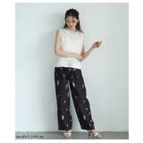 柔らかな女性らしさを惹き立てるチュールジャガードノースリーブブラウス レディース | Sawa a la mode | 詳細画像8
