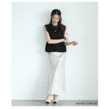 柔らかな女性らしさを惹き立てるチュールジャガードノースリーブブラウス レディース | Sawa a la mode | 詳細画像13
