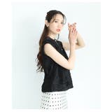 柔らかな女性らしさを惹き立てるチュールジャガードノースリーブブラウス レディース | Sawa a la mode | 詳細画像17