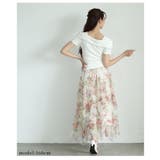可憐な花が軽やかに揺れる花柄ティアードフリルフレアスカート レディース | Sawa a la mode | 詳細画像10