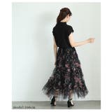 可憐な花が軽やかに揺れる花柄ティアードフリルフレアスカート レディース | Sawa a la mode | 詳細画像18