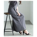 ヒップまで隠せる美バランスアシンメトリーニットセットアップ レディース | Sawa a la mode | 詳細画像6