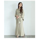 ヒップまで隠せる美バランスアシンメトリーニットセットアップ レディース | Sawa a la mode | 詳細画像13