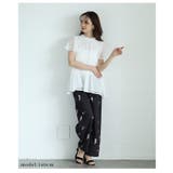 ふわっと優しく広がるフリルネック&フレア袖のプリーツシフォンブラウス レディース | Sawa a la mode | 詳細画像13