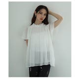 ふわっと優しく広がるフリルネック&フレア袖のプリーツシフォンブラウス レディース | Sawa a la mode | 詳細画像15