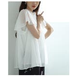 ふわっと優しく広がるフリルネック&フレア袖のプリーツシフォンブラウス レディース | Sawa a la mode | 詳細画像17