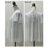 ふわっと優しく広がるフリルネック&フレア袖のプリーツシフォンブラウス レディース | Sawa a la mode | 詳細画像22