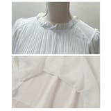 ふわっと優しく広がるフリルネック&フレア袖のプリーツシフォンブラウス レディース | Sawa a la mode | 詳細画像23
