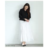大人のこなれたお洒落を愉しむレース切替エンボスデザインショートブラウス | Sawa a la mode | 詳細画像13