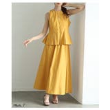 コーデのお悩み解消するプリーツフレアノースリーブとロングスカートセットアップ | Sawa a la mode | 詳細画像3