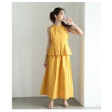 コーデのお悩み解消するプリーツフレアノースリーブとロングスカートセットアップ | Sawa a la mode | 詳細画像18