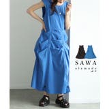 個性を引き立つデザインに惹き込まれるタックノースリーブワンピース レディース | Sawa a la mode | 詳細画像1