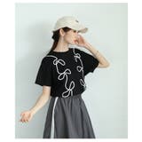 流れるリボンモチーフが愛らしいコード刺繍カットソー レディース ファッション | Sawa a la mode | 詳細画像15