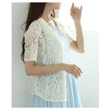 ヘルシーな大人の肌見せ叶うチュールリボンレースシャツ レディース ファッション | Sawa a la mode | 詳細画像5