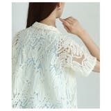 ヘルシーな大人の肌見せ叶うチュールリボンレースシャツ レディース ファッション | Sawa a la mode | 詳細画像7
