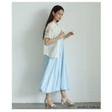 ヘルシーな大人の肌見せ叶うチュールリボンレースシャツ レディース ファッション | Sawa a la mode | 詳細画像8